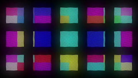 Colorful Retro Background Loop Stock Footage 265460310