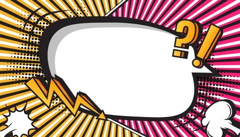 Colorful Retro Comic Book Explosion Background with Pop Art Style Stock Illustration
