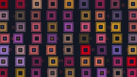 Colorful retro loop 4K Stock Footage 254114163