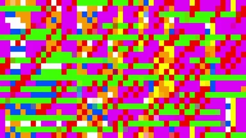 Colorful Retro Pixel Background Stock Footage 80296273