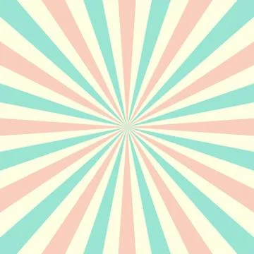 Colorful retro rays background Stock Illustration