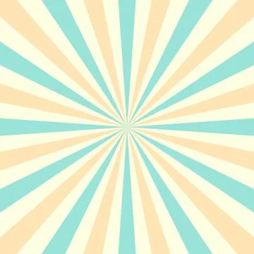 Colorful retro rays background Stock Illustration