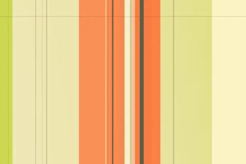 Colorful retro vertical stripes pattern in orange, green, and cream, featur.. Stock Illustration