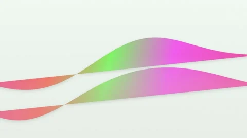 Colorful ribbons gradually increase, symbolizing growth and diversity Stock Footage 327337652