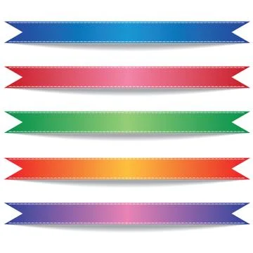 Colorful Ribbons vector Stock Illustration