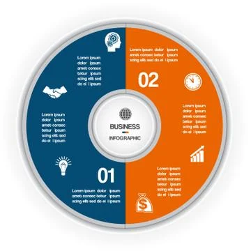 Colorful Ring for cyclic process on two positions イラスト素材