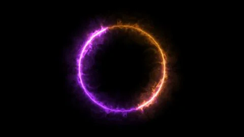 Colorful ring fire Illustrazione stock