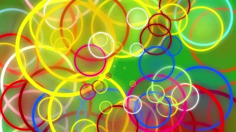 Colorful rings extraction motion graphics with green screen background Stock Footage 283526290