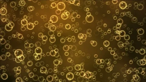 Colorful Rising Bubbles Animation - Loop Yellow Stock Footage 75440601