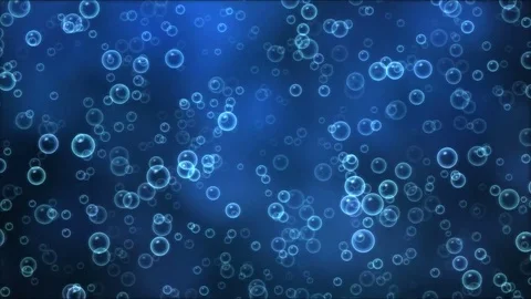 Colorful Rising Bubbles Animation - Loop Blue Stock Footage 75441151