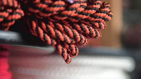 Colorful Robust Ropes. Stock Footage 137772339