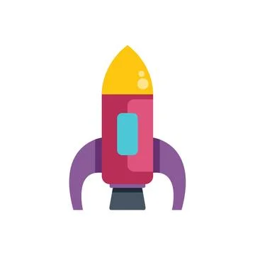 Colorful rocket launching, exploring space and innovation Stock Illustration