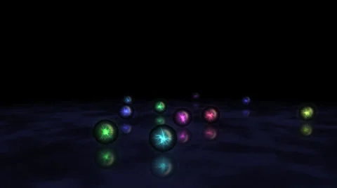 Colorful Rolling Marbles Stock Footage 35827396