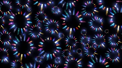 Colorful rotating shapes motion background video Video stock 69711239