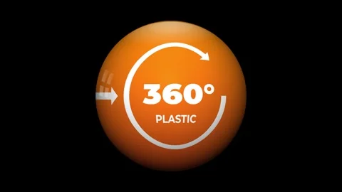 Colorful rotating spheres visualizing the 360-degree recycling process for .. Stock Footage 305628740