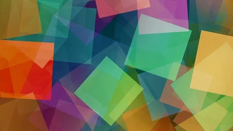 Colorful rotating squares background loop Vidéo 116571655