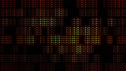 Colorful rotating triangles background. Colors are changing and abstract mosa Stock Footage 147102328