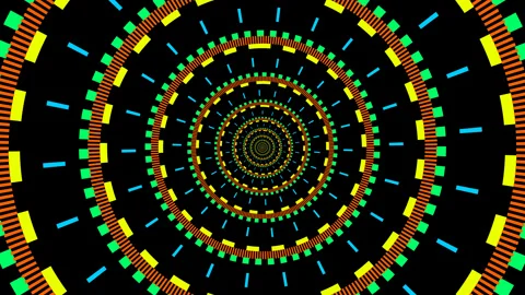 Colorful rotations lines animations background Stock Footage 344517516