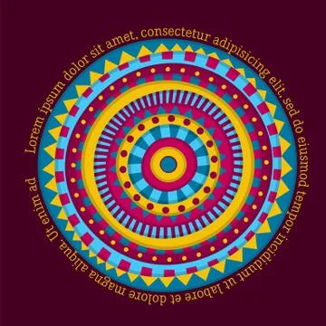 Colorful round design Stock Illustration