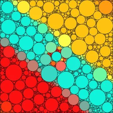 Colorful round shape pattern background Stock Illustration