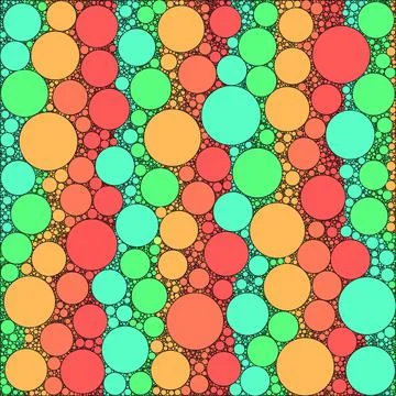 Colorful round shape pattern background イラスト素材
