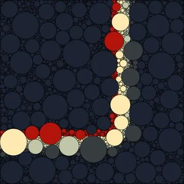 Colorful round shape pattern background Stock Illustration