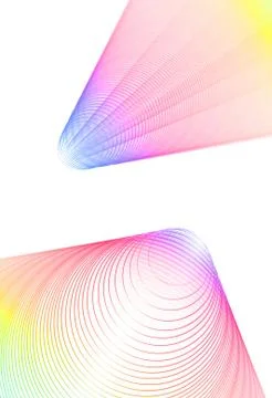 Colorful rounded cones Stock Illustration