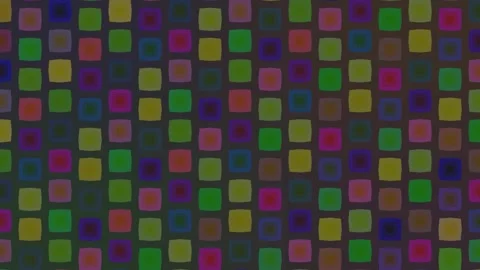Colorful Rounded Square Mosaic Grid Fluid Animation Stock Footage 340131634