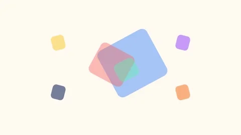 Colorful Rounded Squares Abstract Motion Background Stock-Footage 336443570