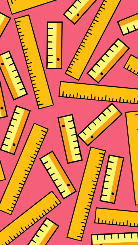 Colorful Ruler Pattern Background for Back to School Education and Learning Stock Footage 337689836