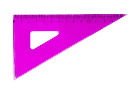 Colorful rullers for mathematics and geometry in school Stock Photos