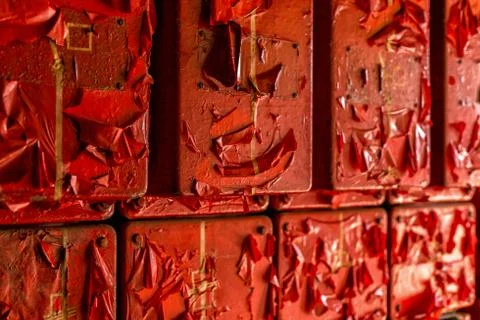 Colorful rusty backround Stock Photos