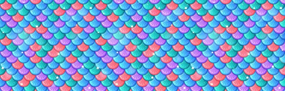 Colorful Scales Pattern Background Stockillustratie