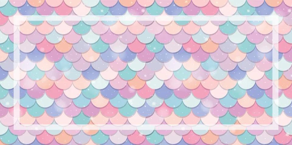 Colorful Scales Pattern Background Stockillustratie