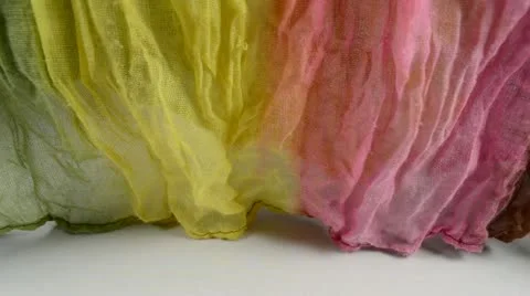 Colorful scarf in the wind Stock Footage 11133872