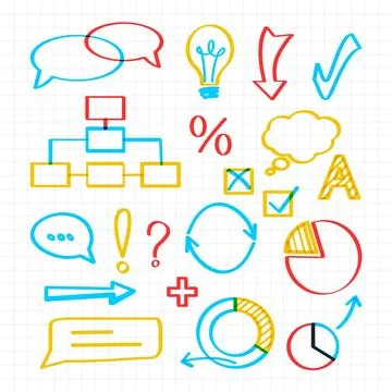 Colorful school infographic elements Illustrazione stock