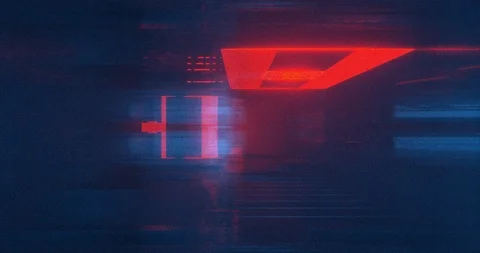 Colorful sci-fi boxes Stock Footage 100683721