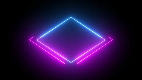 Colorful Sci-Fi Light Beams and Glowing Streaks | Cyber Glow Motion 4K Stock Footage 304949587