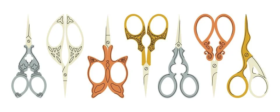 Colorful scissors for creativity Stock Illustration
