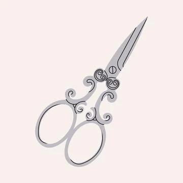 Colorful scissors for creativity Stock Illustration