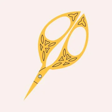 Colorful scissors for creativity Stock Illustration