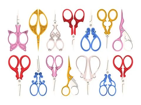 Colorful scissors for creativity Stock Illustration