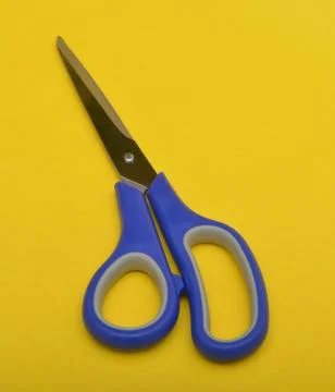 Colorful Scissors isolated on background Foto stock