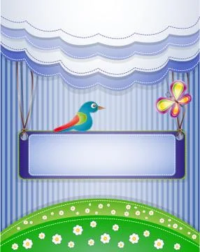 Colorful scrapbook. Stock Illustration