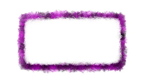 Colorful scribble frame, stop motion doodle animation on a white background Stock Footage 159473782