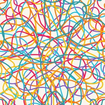 Colorful scribble pattern. 스톡 일러스트
