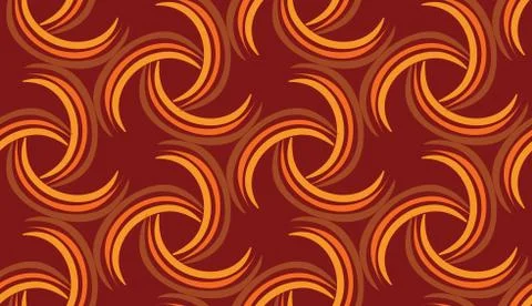 Colorful seamless abstract pattern in bright autumn colors, background. Autumnal Illustrazione stock