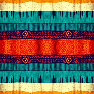 Colorful seamless boho pattern background Illustrazione stock