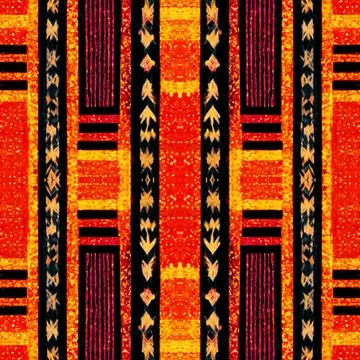 Colorful seamless boho pattern background イラスト素材