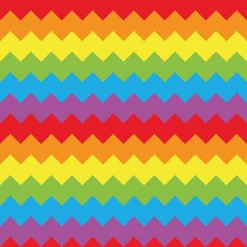 Colorful seamless chevron pattern. Flat vector illustration 스톡 일러스트